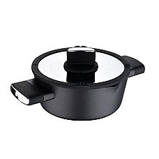 Кастрюля с крышкою Bergner Ion plus, 28 см, 6 л (BG-35912-BK)