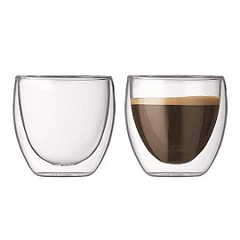 Набор стаканов с двойными стенками Bodum 4557-10, 0,08 л, 2 шт