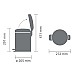 Бак для сміття Brabantia 112065 Pedal Bin 5 л