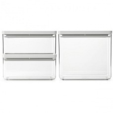 Набір ємностей для зберігання Brabantia 230806 2х 1,5 л + 1х 3,5 л Набір ємностей для зберігання Brabantia 230806 2х 1,5 л + 1х 3,5 л