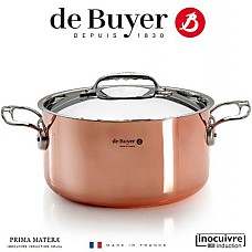 Каструля мідна з кришкою de Buyer 6242.20