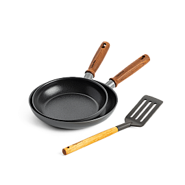 Набір сковорідок GreenPan Mayflower Pro, 20+24 см з керамічним покриттям + лопатка з прорізами (CC005408-001)