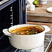 Каструля чавунна з кришкою KitchenAid, 22 см, 3,3 л, колір мигдальний крем (CC006056-001)