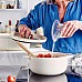 Каструля чавунна з кришкою KitchenAid, 22 см, 3,3 л, колір мигдальний крем (CC006056-001)