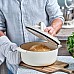 Каструля чавунна з кришкою KitchenAid, 22 см, 3,3 л, колір мигдальний крем (CC006056-001)