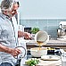 Каструля чавунна з кришкою KitchenAid, 22 см, 3,3 л, колір мигдальний крем (CC006056-001)