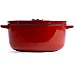 Каструля чавунна з кришкою KitchenAid, 22 см, 3,3 л, червона (CC006057-001)