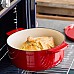 Каструля чавунна з кришкою KitchenAid, 22 см, 3,3 л, червона (CC006057-001)