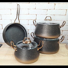 Набір посуду 7 пр. OMS 3041-IND-Bronze