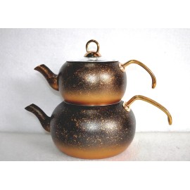 Чайник турецкий двойной ( 1,6 / 3 л. ) OMS 8210-L-Gold