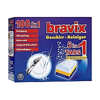 Таблетки для посудомийних машин Bravix 5в1 100 шт (4000317150029)