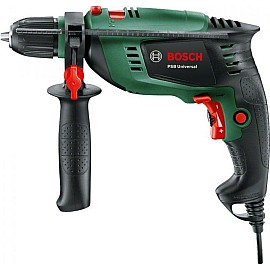 Дриль ударний Bosch UniversalImpact 700 + 39 шт, 700Вт, 3000 об / хв, ШЗП, 1.7кг, 39 насадок, кейс