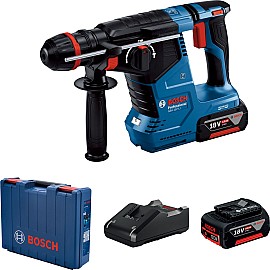 Перфоратор Bosch GBH 187-LI ONE Chuck акумуляторний, 2*18 В 5 Аг, с 2 акб GBA 18V 5.0Ah, 2.4 Дж, 980 об / хв, 2.9 кг