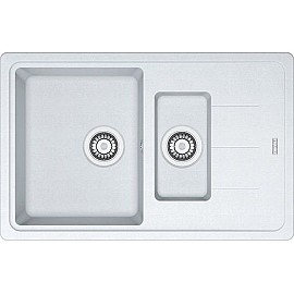 Кухонна мийка Franke BASIS BFG 651-78 Фраграніт / 780х500х200 / Білий