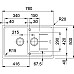 Кухонная мойка Franke BASIS BFG 651-78 Фрагранит / 780х500х200 / Словаччина / Бежевий
