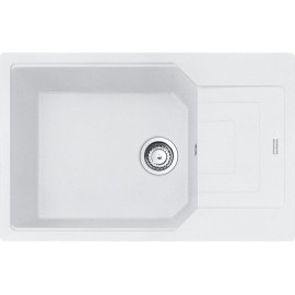 Кухонна мийка Franke Urban UBG 611-78 XL / 114.0574.981 / фраграніт / антибактеріальний захист / 780х500х220 / врізна, врівень зі стільницею / білий