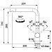 Змішувач Franke Active Plus /115.0373.820 / поворотний / одноричажний / графіт