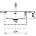 Мийка кухонна Franke Maris, фраграніт, прямокутник, без крила, 553х433х200мм, чаша - 1, під стільницю, MRG 110-52, білий