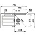 Кухонная мойка Franke Sirius S2D Slim 611-78/ 143.0632.395/ тектонайт / с крылом/ белый