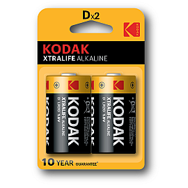 Батарейка Kodak XtraLife LR20 1x2 шт. блистер