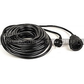 Мережевий подовжувач 2E 1XCEE7/17, 2G*1.0мм2, 10м, black