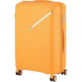 Чемодан пластиковый, 2E, SIGMA, большой, 4 колеса, оранжевый