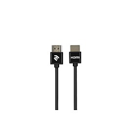 Кабель 2Е HDMI 2.0 (AM / AM), Slim, High Speed, Alumium, black, 2m