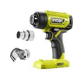 Фен будівельний Ryobi ONE+ R18HG-0 18В, 0 - 470°C, 170л / хв (без АКБ і ЗУ)