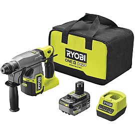 Перфоратор Ryobi RSDS18X-1C40S, SDS+, акумуляторний ONE+ НР, безщітковий, 18В, АКБ 1х4 Аг, 4 Дж, 4 режими.