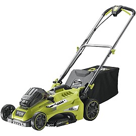 Газонокосилка Ryobi RLM36X46H50PG, аккумуляторная, 36В, 1х5.0Ач, дека 46см, с функцией Power-Assist.