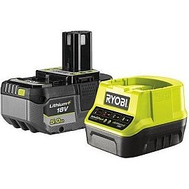 Набір акумулятор + зарядний пристрій Ryobi ONE+ RC18120-150X, 18В, 5.0Ач, Lithium+