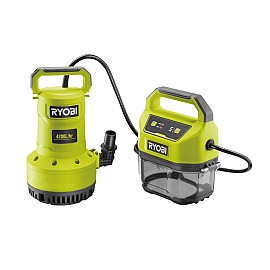 Насос для брудної та чистої води Ryobi RY18SPA-0, ONE+ 18В, 4200 л / г, вис 8 м, глуб. 5 м, штуцер 1