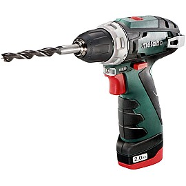 Шуруповерт-дриль Metabo PowerMaxx BS акумуляторний 10.8V, 2x2Aг, сумка