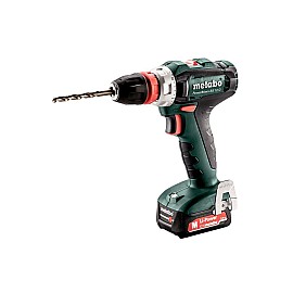 Шуруповерт-дриль Metabo PowerMaxx BS 12 Quick, 2х2.0Аг (Slide-in), ЗП SC-30, кейс МС05, 12В