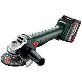 Шліфмашина кутова акумуляторна Metabo W 18 L 9-125, 125мм, Li-Power, 2*18В, 4Аг, 8500об / хв, М14, 2.3кг