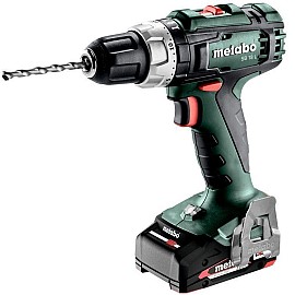 Дриль ударний Metabo SB 18 L акумуляторний, Li-Power, 2*18В, 2Аг, 450 / 1800об / хв, 1.5-13мм, 25 / 50Нм, metaBOX 145, 1.7кг