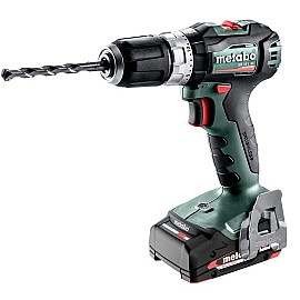 Дриль ударний Metabo SB 18 L BL, акумуляторний, Li-Power, 2*18В, 2Аг, 0-550 / 0-1850об / хв, 1.5-13мм, 25 / 60Нм, metaBOX 145, 1.4кг