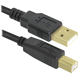 Кабель Defender USB04-06PRO USB2.0 AM-BM 1.8м, 2фер, Blister (87430)