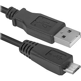 Кабель Defender USB08-06 USB 2.0 AM-MicroBM 1.8м, пакет (87459)