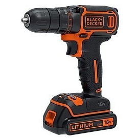 Шуруповерт BLACK&DECKER BDCDC18KB, 18V, 30Нм, Li-Ion, 2акк.