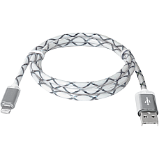 Кабель Defender ACH03-03LT USB(AM)-Lightning GrayLED Backlight 1m