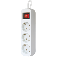 Мережевий фільтр DEFENDER (99234)S330 3.0 m 3 роз switch білий