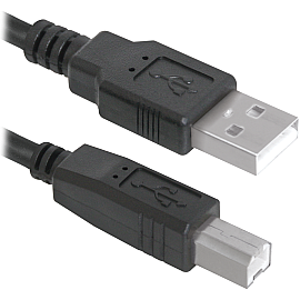 Кабель Defender USB04-17 USB2.0 AM-BM, 5м, пакет (83765)
