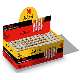 Батарейка KODAK EXTRA HEAVY DUTY R 6 коробка 1x4 шт.