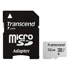 Картка пам'ятi TRANSCEND microSDHC 300S 32GB UHS-I U1 + ad