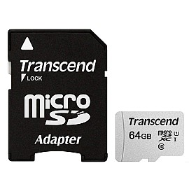 Картка пам'ятi TRANSCEND microSDXC 300S 64GB UHS-I U1 + ad