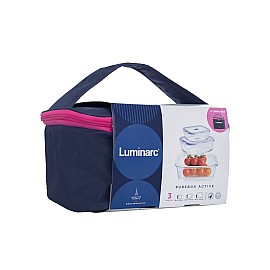 Набір контейнерів з сумкою LUMINARC PURE BOX ACTIVE, 3 шт