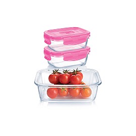 Набір контейнерів з сумкою LUMINARC PURE BOX ACTIVE, 3 шт