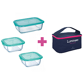 Набір контейнерів із сумкою LUMINARC KEEP'N BOX, 3 шт