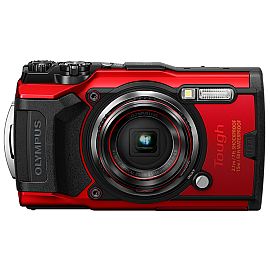 Цифрова камера Olympus TG-6 Red (Waterproof - 15m; GPS; 4K; Wi-Fi)